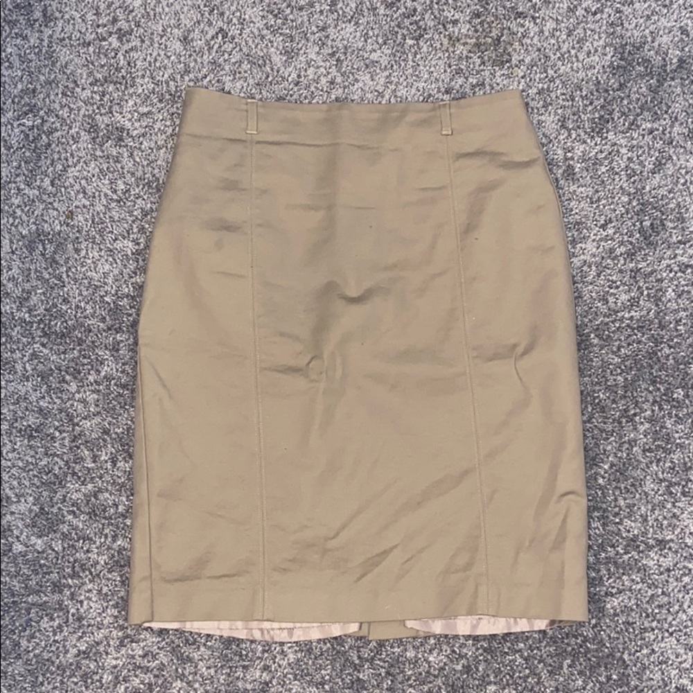 Tan Pencil Skirt - Size 8